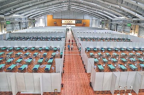 The Covid Care Centre at Bengaluru International Exhibition Centre will  have a robot to assist doctors for every 200 patients | Express