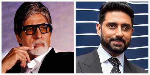 Bollywood icon Amitabh Bachchan  and his son abhishek Bachchan tesed positive on Saturday. (Photo | PTI)