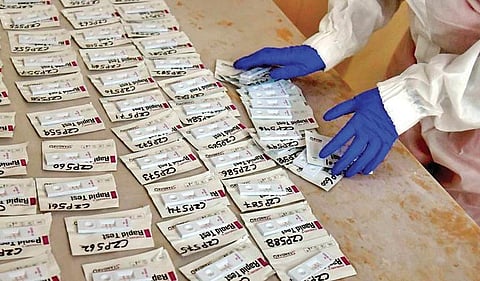 Accordinng to experts, rapid antigen tests have sensitivity of only 40% (File Photo)
