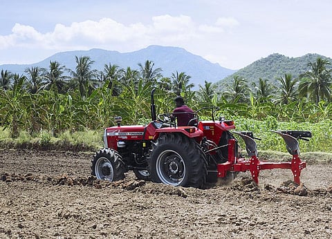 Image of a tractor used for representational purpose only