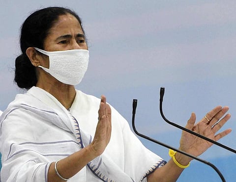 West Bengal Chief Minister Mamata Banerjee addresses a press conference in Kolkata Wednesday July 15 2020. (Photo | PTI)