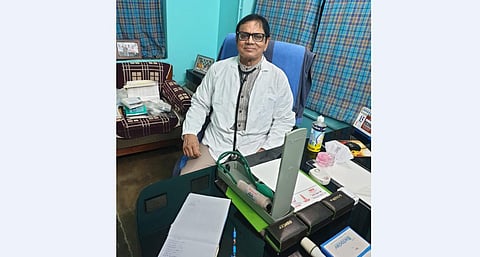 Dr. Rajiva Ranjan in his clinic  (Photo | EPS)