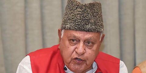 Former Jammu and Kashmir CM Farooq Abdullah (File | PTI)