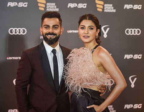 Indian cricketer Virat Kohli and actor Anushka Sharma. (Photo | PTI)