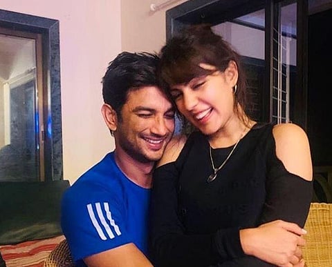 Late actor Sushant Singh Rajput and Rhea Chakroborty (Photo | Rhea Chakraborty, Instagram)