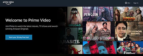 Screengrab of Amazon Prime video