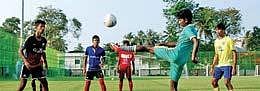 File picture of students of Government Sports Academy training