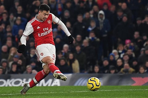 Arsenal's Brazilian striker Gabriel Martinelli. (Photo | AFP)