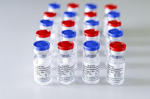 This handout picture taken on August 6, 2020 and provided by the Russian Direct Investment Fund shows the vaccine against the coronavirus disease. (Photo | AFP)