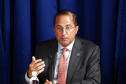 Health and Human Services Secretary Alex Azar. (Photo | AP)