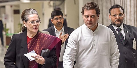 Sonia Gandhi and Rahul Gandhi (File photo| PTI)