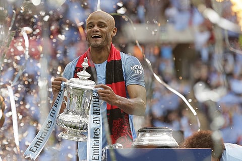 Former Manchester City captain Vincent Kompany ended his 17-year playing career. (File Photo | AP)