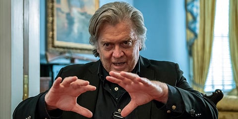 Former White House advisor Steve Bannon (File photo| AP)