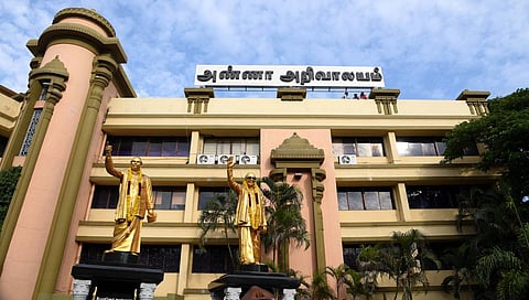 View of DMK headquarters at Anna Arivalayam in Chennai. (File | EPS)