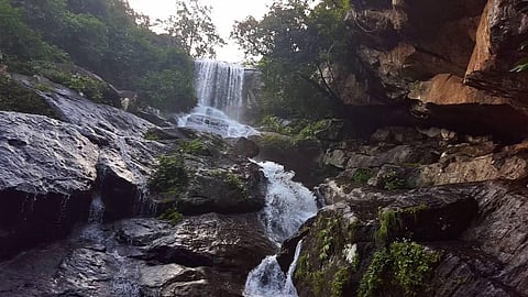 Kapildhar waterfall at Nrusinghanath (Photo | YouTube Screengrab)