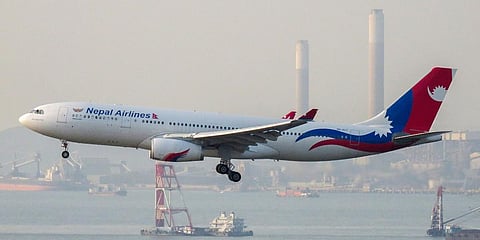 A Nepal Airlines Airbus 330 flight, used for representational purposes. 