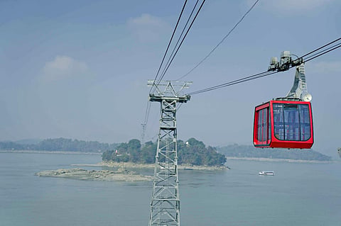The one-way ride on the ropeway will cost one Rs 60 while the fare for a two-way commute will be Rs 100. (Photo| EPS)