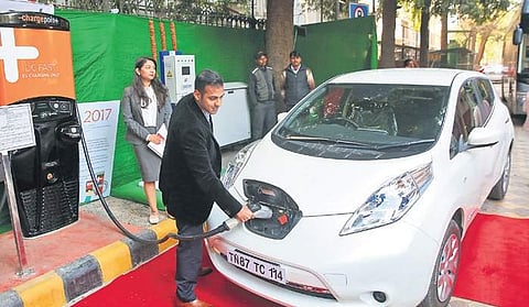 About 200 battery charging points will be setup by the government for users to have easy access (File photo )