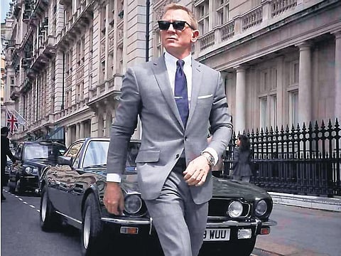 Actor Daniel Craig as James Bond.