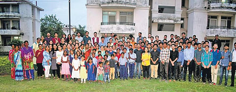 The Apna School started under open sky and shifted to a parking space in AIIMS premises. It was allotted a Type-III quarter later | EXPRESS