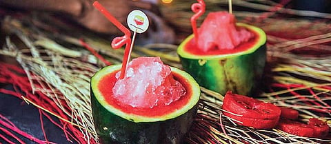 Watermelon  spiritzer at Nukkad  Cafe & bar