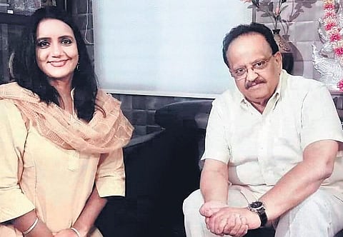 Swapna Sundari with SP Balasubrahmanyam