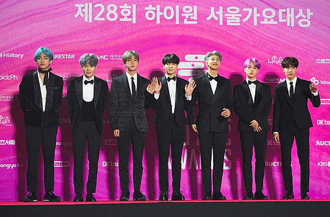 Korean pop band BTS (Photo| AFP)