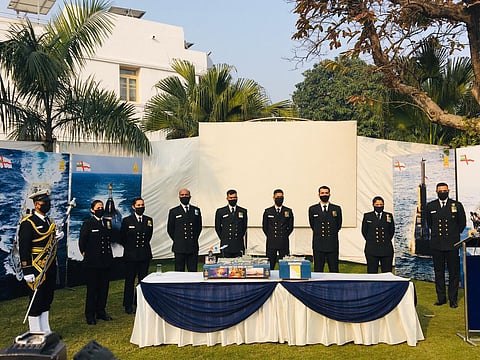 Indian Navy’s boat missile carried attack on Karachi harbour as part of Operation Trident and Operation Python.