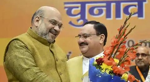 Union Minister for Home Affairs Amit Shah and BJP chief JP Nadda (File Photo | PTI)