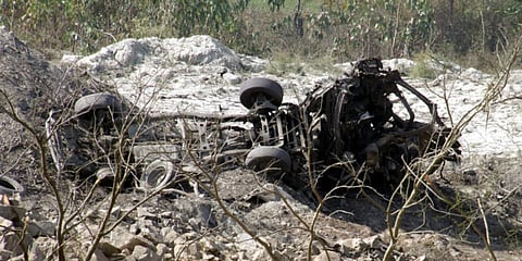 The blast site in Shivamogga. (File photo| EPS)
