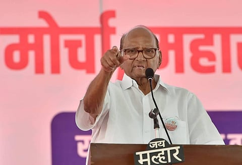 NCP (Sharadchandra Pawar) chief Sharad Pawar. 