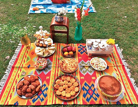 The picnic spread