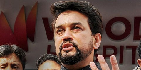Union Minister of State for Finance and Corporate Affairs Anurag Thakur  (Photo | PTI)