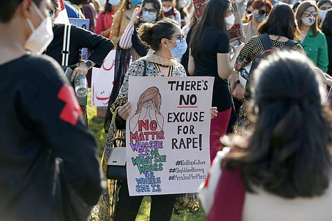 Members of Women Democratic Front take part in a rally to condemn rape incidents. (Representational Photo | AP)
