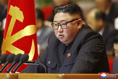 North Korean leader Kim Jong Un attends a ruling party congress in Pyongyang, North Korea. (Photo | AP)
