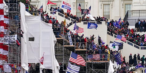 A violent mob loyal to President Donald Trump stormed the US Capitol on Wednesday and forced lawmakers into hiding, in a stunning attempt to overturn America’s presidential election, undercut the nation’s democracy and keep Democrat Joe Biden from replacing Trump in the White House. (Photo | AP)