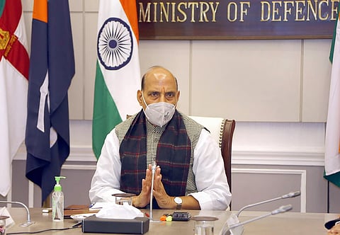 Defence Minister Rajnath Singh launches https://afd.csdindia.gov.in/ for purchase of items Against Firm Demand from CSD Canteens. (Photo | PTI)