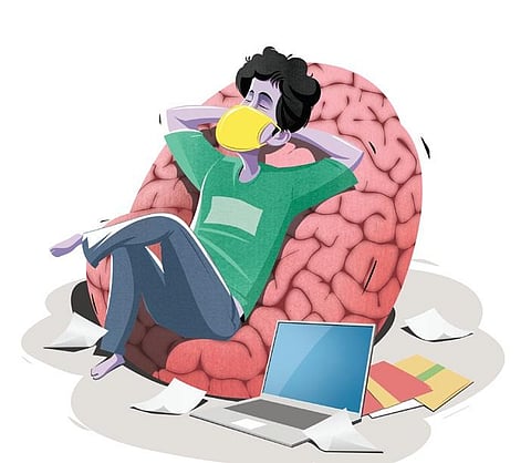 The need to nurture one’s mental health is paramount, be it for patients as well as mental health professionals. (Express Illustration)
