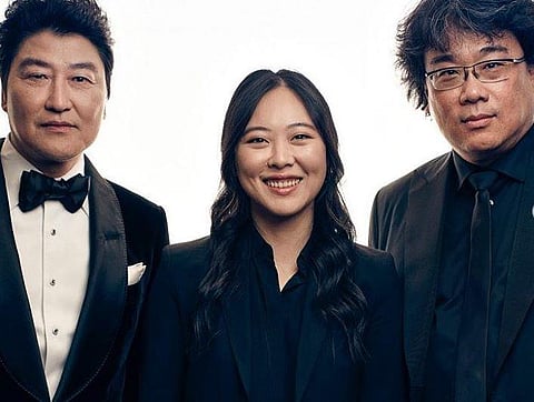 Sharon Choi with Bong Joon-Ho (R). (Photo | @tastynco, Instagram)