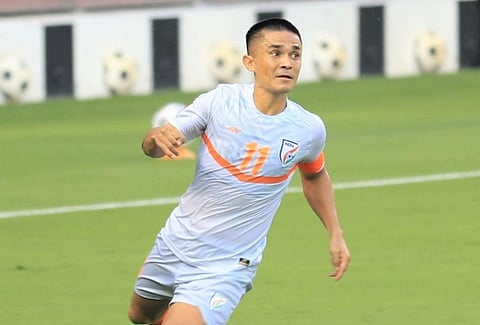 Sunil Chhetri (Photo | Twitter/@IndianFootball)