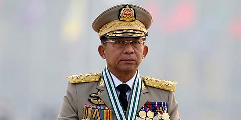  Myanmar acting President and Senior General Min Aung Hlaing. 