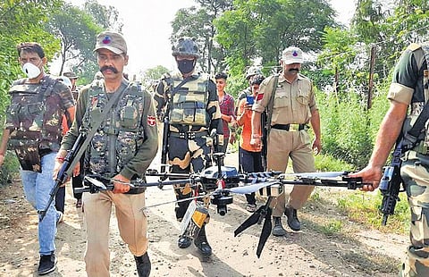 Last month, there were a dozen drone sightings in which grenades and drugs were smuggled.