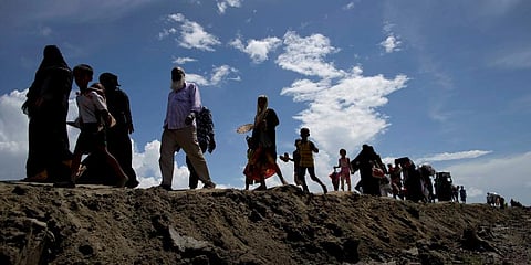 Rohingya Muslims have fled in unprecedented numbers into Bangladesh in 2017 in the wake of a Myanmar military crackdown. (Representational Photo | AP)