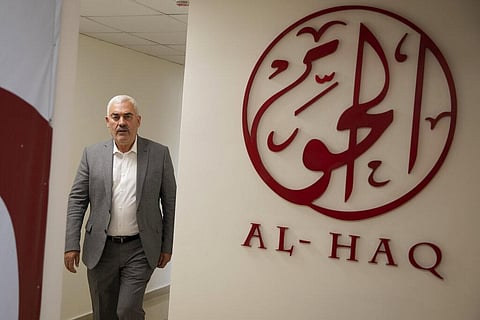 Shawan Jabarin, director of the al-Haq human rights group, at the organization's offices in the West Bank city of Ramallah (Photo | AP)