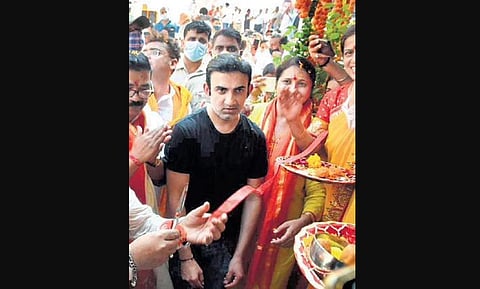 East Delhi MP Gautam Gambhir inaugurates the fourth Jan Rasoi at Laxmi Nagar in New Delhi