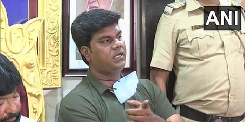 Independent witness Prabhakar Sail in the NCB cruise raid case. (Photo| ANI)