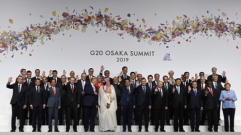 Group photo of world leaders at the 2019 G20 summit in Osaka, Japan (Photo | AP)