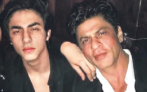 Aryan Khan with father Shah Rukh Khan.