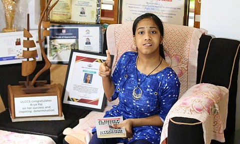 Arya Raj at her house in Kozhikode (Photo | TP Sooraj, EPS)