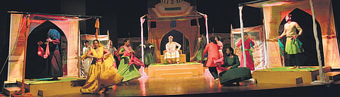 A scene from the play | Keerthy Thondagere